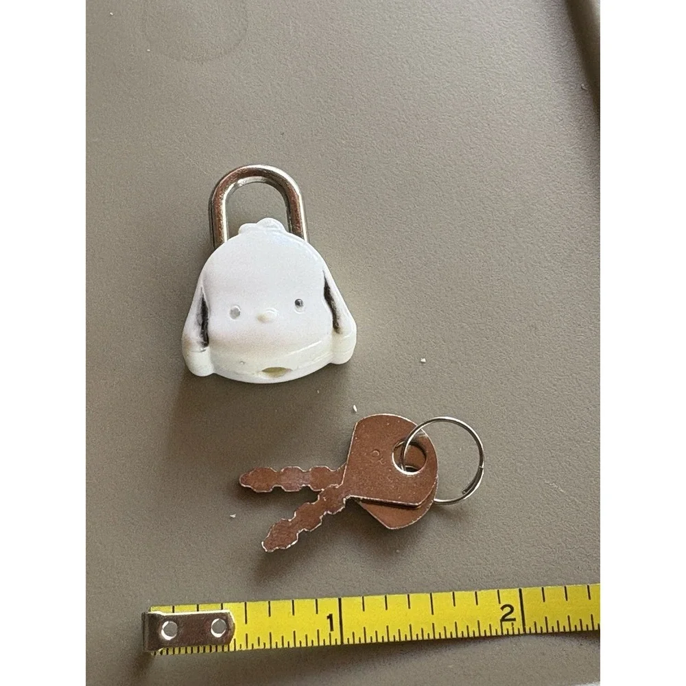 Vintage White‎ Pochacco Mini Lock with Keys